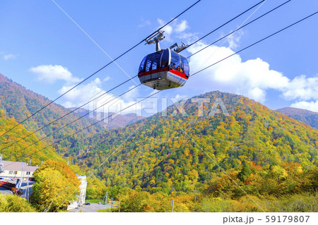 紅葉の谷川岳ロープウェイ 紅葉の谷川岳ロープウェイ 59179807
