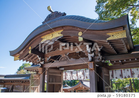 高麗神社　御神門　埼玉県日高市 59180375