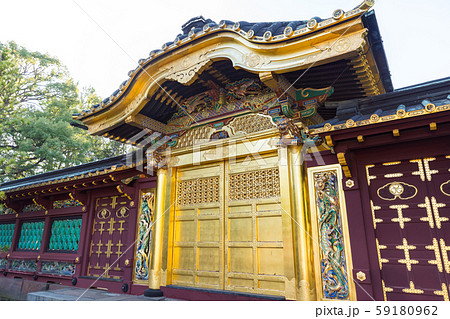 上野東照宮 唐門 (東京都台東区上野公園) 2019年11月現在 上野東照宮 唐門 (東京都台東区上野公園) 2019年11月現在 59180962