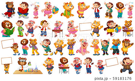 Animals acting in human-like actions and poses 59183176