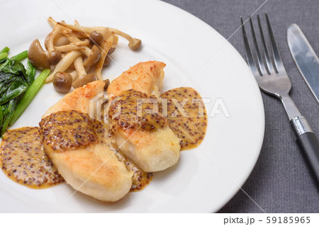 鶏ササミのハニーマスタードソース 59185965