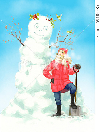 雪だるま 59186535