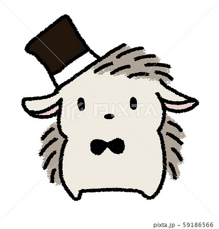 ハットを被ったハリネズミ 59186566