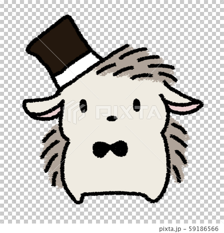 ハットを被ったハリネズミ 59186566