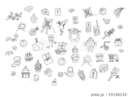 年賀状素材セット 年賀状素材セット 59188230