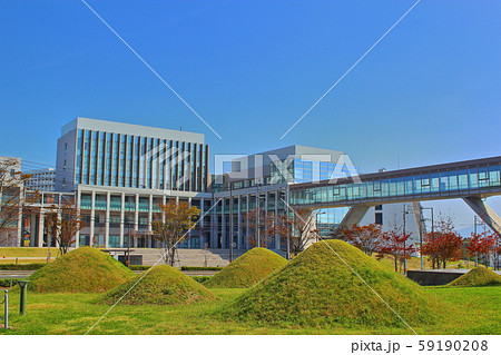 九州大学 伊都キャンパス センター３号館の写真素材