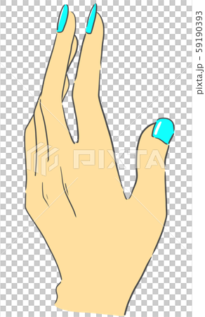 Mamushi Yubi指甲（淺藍色） 59190393