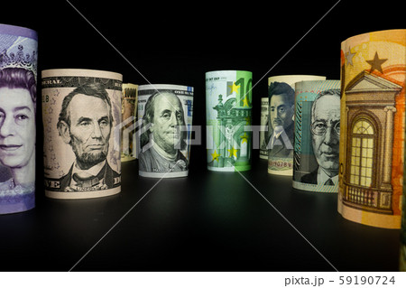 International money exchange. Foreign currency. 59190724