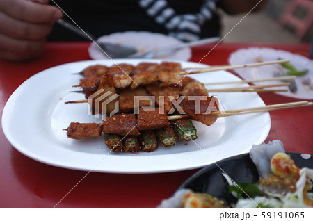 Asian street food Grilled with Chinese Sichuan 59191065