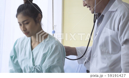 Doctor take care of patient at hospital or medical clinic. Healthcare concept. Doctor take care of patient at hospital or medical clinic. Healthcare concept. 59191427