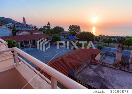 ギリシャ・ザキントス島 夏の夕景 59196878