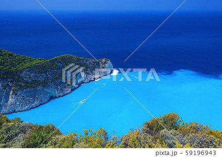 ギリシャ・ザキントス島 夏のナヴァイオビーチの風景 ギリシャ・ザキントス島 夏のナヴァイオビーチの風景 59196943