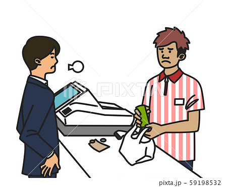 外国人コンビニスタッフ〈クレーマー〉〈アジア系男性〉 59198532