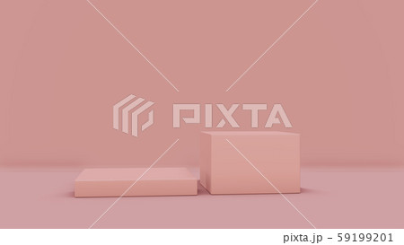 Minimal scene with podium. 3D illustration Minimal scene with podium. 3D illustration 59199201