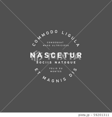 Vector set of outline emblems and badges Vector set of outline emblems and badges 59201311