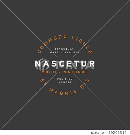 Vector set of outline emblems and badges Vector set of outline emblems and badges 59201312