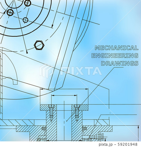 Mechanical engineering drawings. Background for inscription 59201948