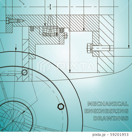 Mechanical engineering drawings. Background for inscription 59201953