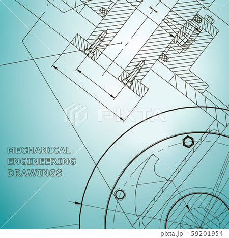 Mechanical engineering drawings. Background for inscription 59201954