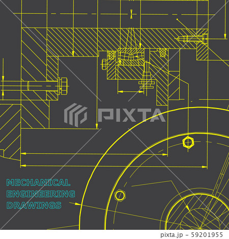 Mechanical engineering drawings. Background for inscription 59201955