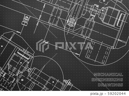 Backgrounds of engineering subjects. Technical illustration 59202044