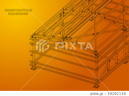 Vector engineering illustration. Cover, flyer, banner, background 59202139