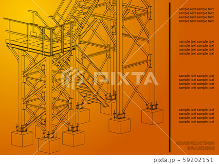 Vector engineering illustration. Cover, flyer, banner, background 59202151