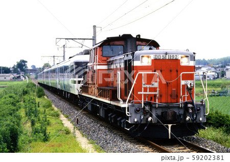 1996年 奈良線を行くDD511192お座敷客車あすか 1996年 奈良線を行くDD511192お座敷客車あすか 59202381