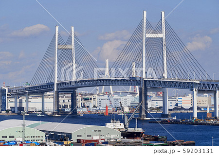 横浜ベイブリッジの風景 59203131