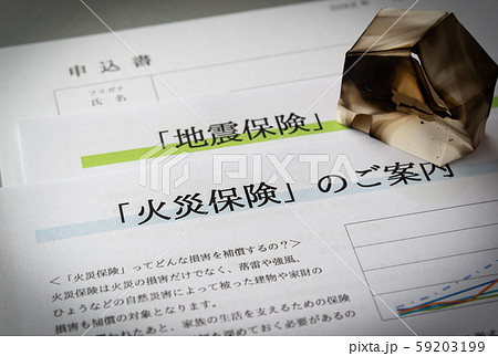 火災保険　地震保険　損害保険　補償　保険商品　備え 59203199