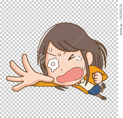 助けを求めて逃げる女性 59204116