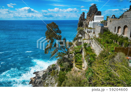 Travel in Italy. Amalfi coast with the sea Travel in Italy. Amalfi coast with the sea 59204600