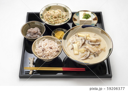 沖縄料理いなむるち膳 定食 イマムドゥチ膳 定食の写真素材