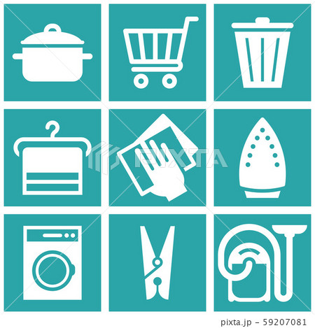 Cleaning icon set 59207081
