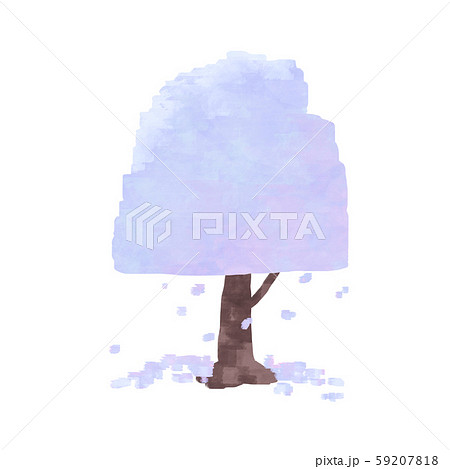 雪　樹氷　積もった木 59207818
