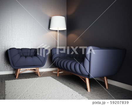 Blue chair and sofa 59207839