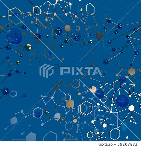 Abstract Techno Background with Science Design... - Stock Illustration  [59207873] - PIXTA