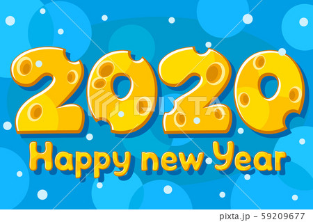 New year letters made of cheese. 2020 year of the New year letters made of cheese. 2020 year of the 59209677
