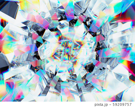 diamond structure extreme closeup and kaleidoscope 59209757