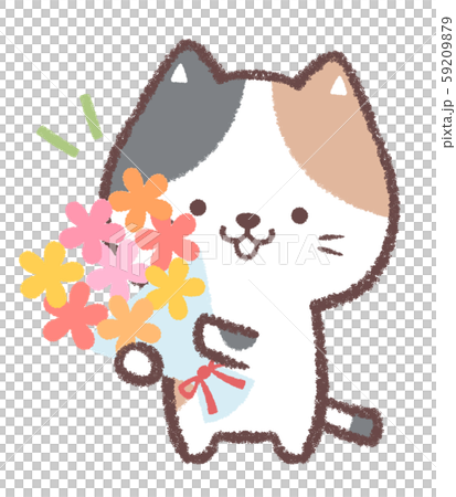 三毛ネコ花束どうぞ 59209879