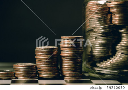 Coins money stacking step for personal financial 59210030
