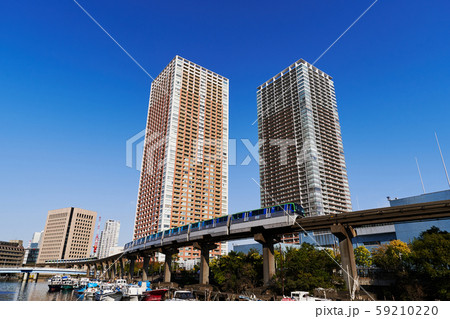 ウォーターフロント　芝浦アイランド　運河の風景 59210220