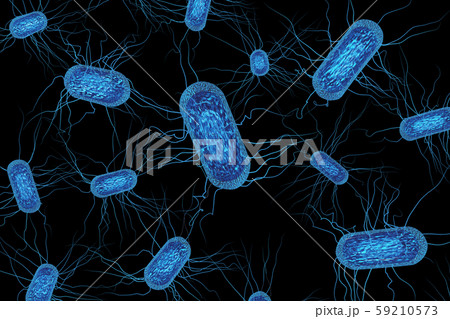 大腸菌のイラスト コンピューターグラフィック のイラスト素材