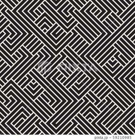 Vector seamless geometric pattern. Irregular linear grid. Chaotic maze lines texture. Vector seamless geometric pattern. Irregular linear grid. Chaotic maze lines texture. 59210985