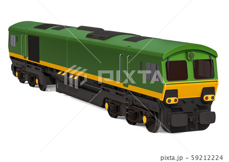 Electric locomotive, 3D rendering Electric locomotive, 3D rendering 59212224