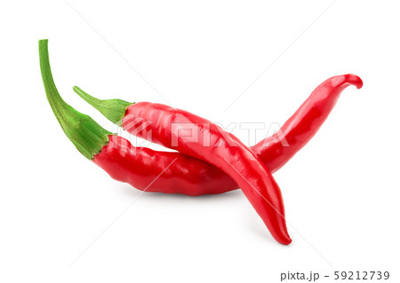 red hot chili peppers isolated on white background 59212739