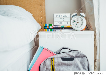 Back to school background. Backback with notebooks 59213775