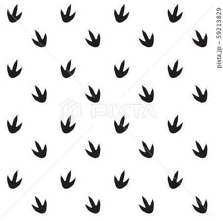 Vector seamless pattern of dinosaur foot prints 59213829