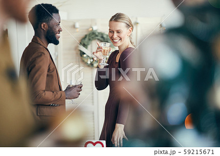 Flirting at Christmas Party Flirting at Christmas Party 59215671