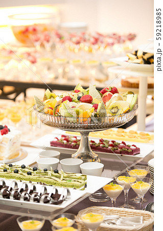 スイーツビッフェ素材 59218985